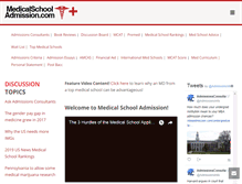 Tablet Screenshot of medicalschooladmission.com